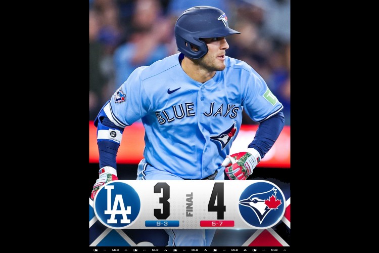 ドジャースがブルージェイズに3対4で敗れる 両チームのファンの反応